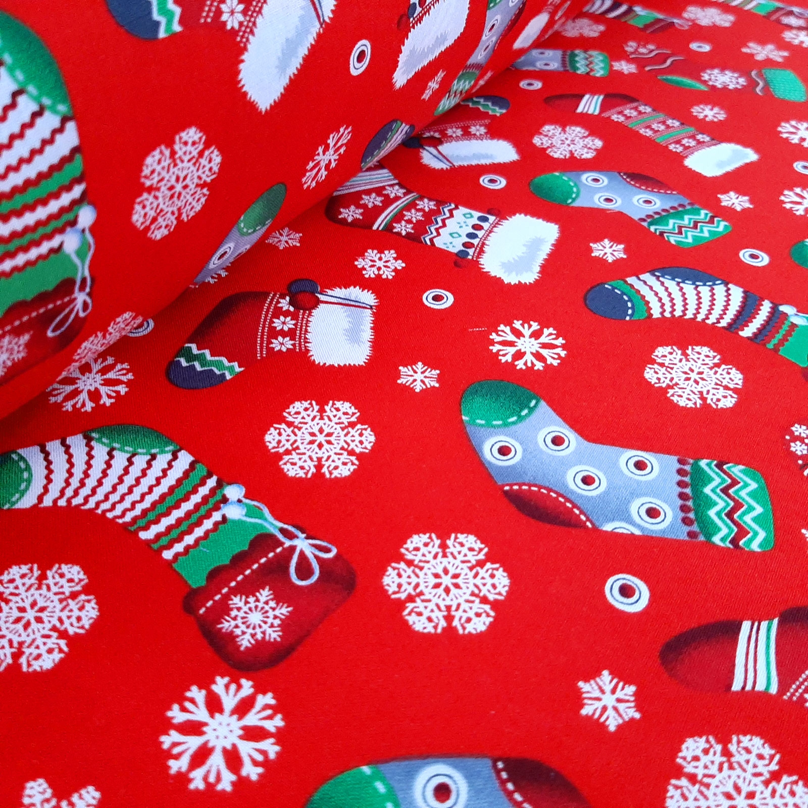 Tela navideña Christmas Stockings