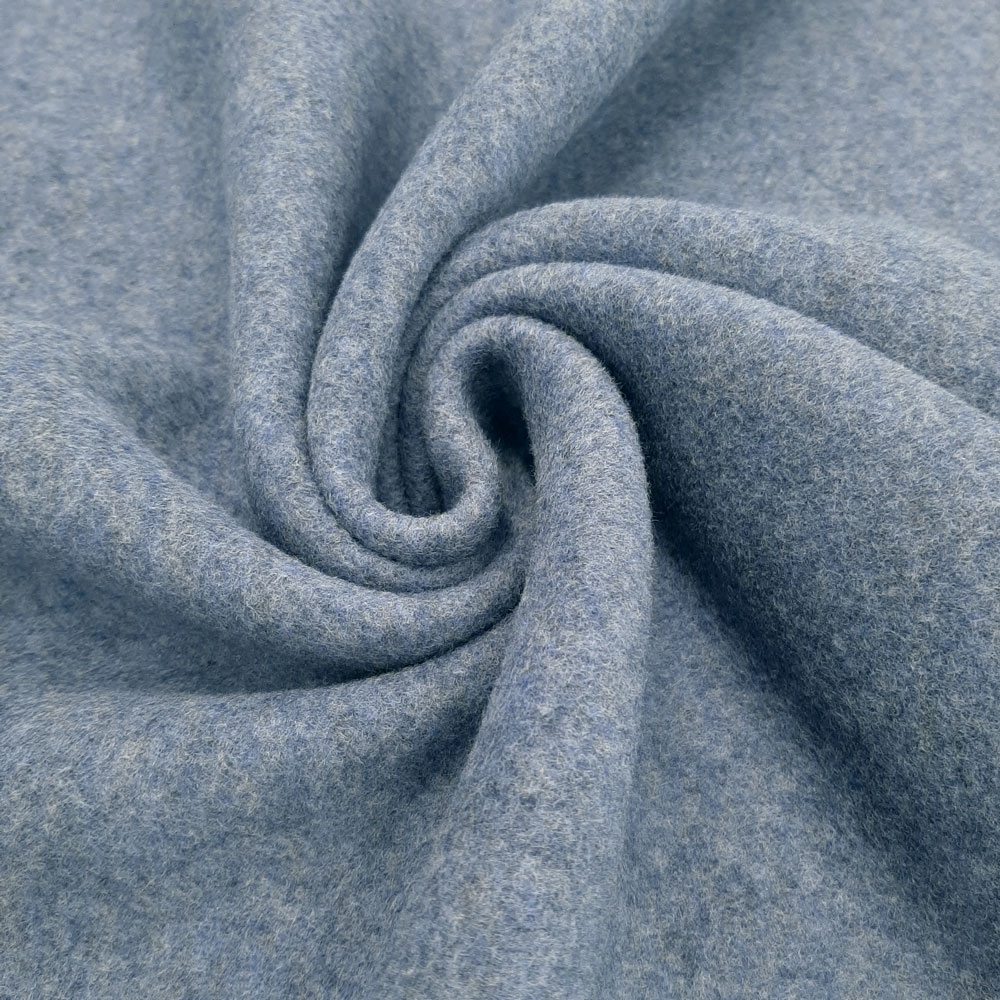 Organic Cotton Fleece - vellón de algodón de alta calidad - algodón orgánico - Azul Melange