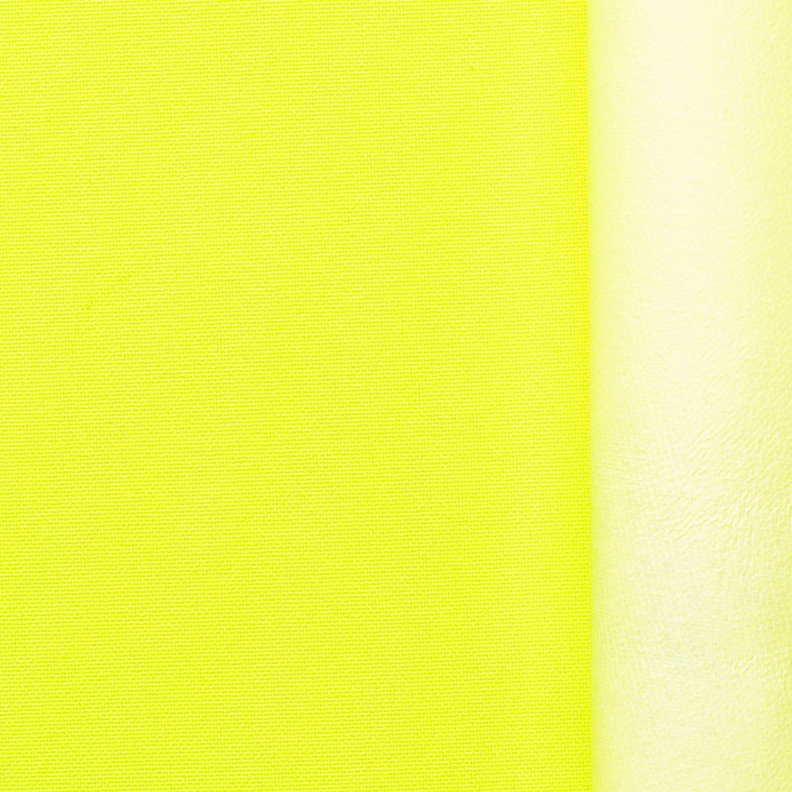 Greta - Tela de exterior laminada – Impermeable, a prueba de viento, transpirable (amarillo fluorescente)