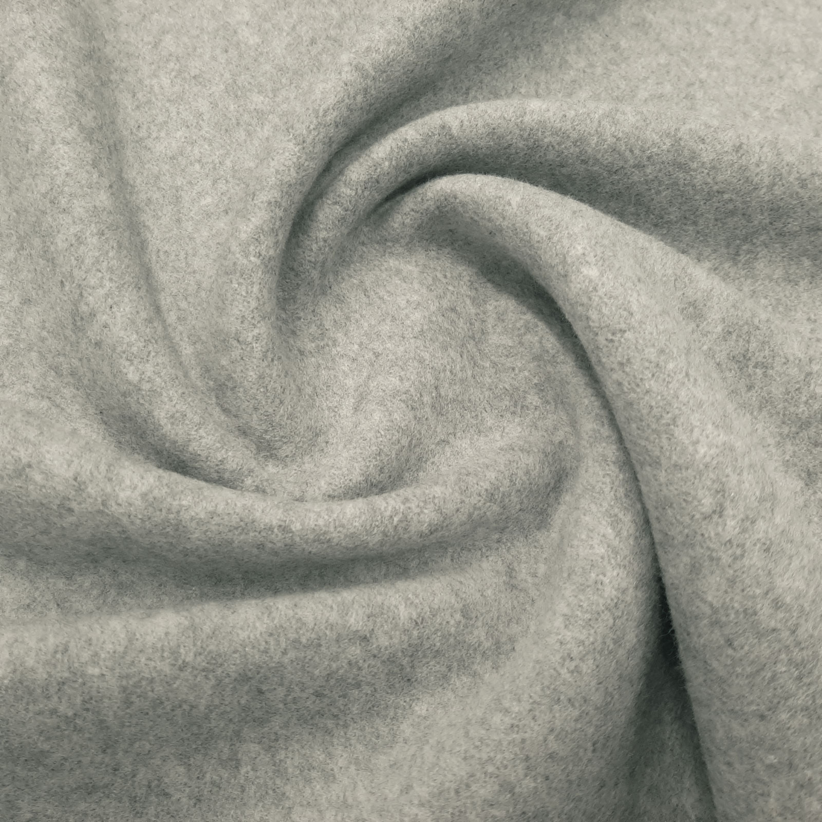 Organic Cotton Fleece - vellón de algodón de alta calidad - algodón orgánico - Gris Claro-Mezclado