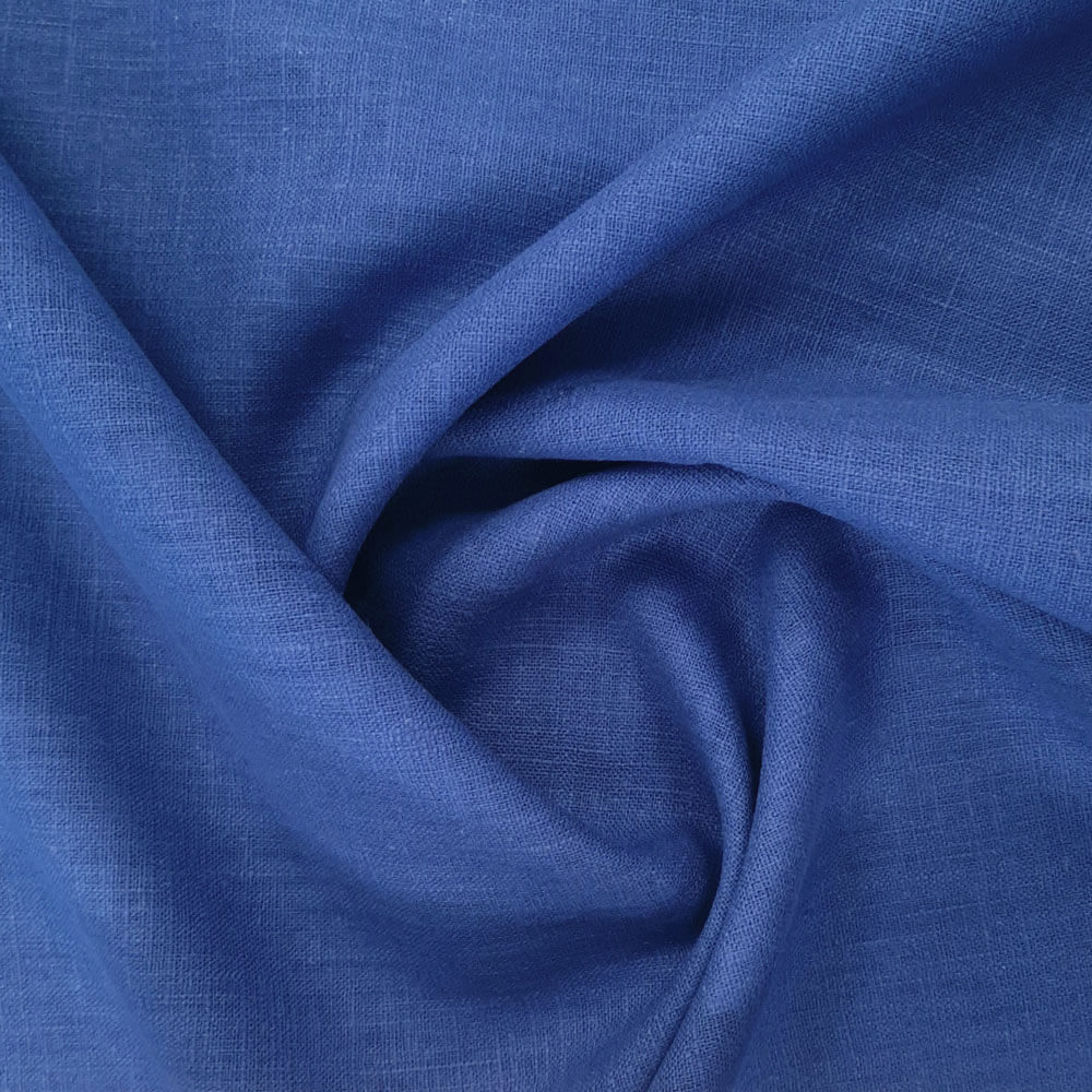 Öko Tex® lino Marian, 100% lino puro - azul real
