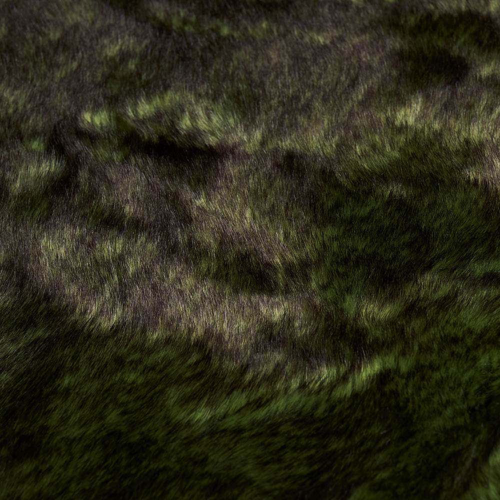 Forest Wolf felpa sintética (verde oscuro/beis-marrón) pasos de 10cm