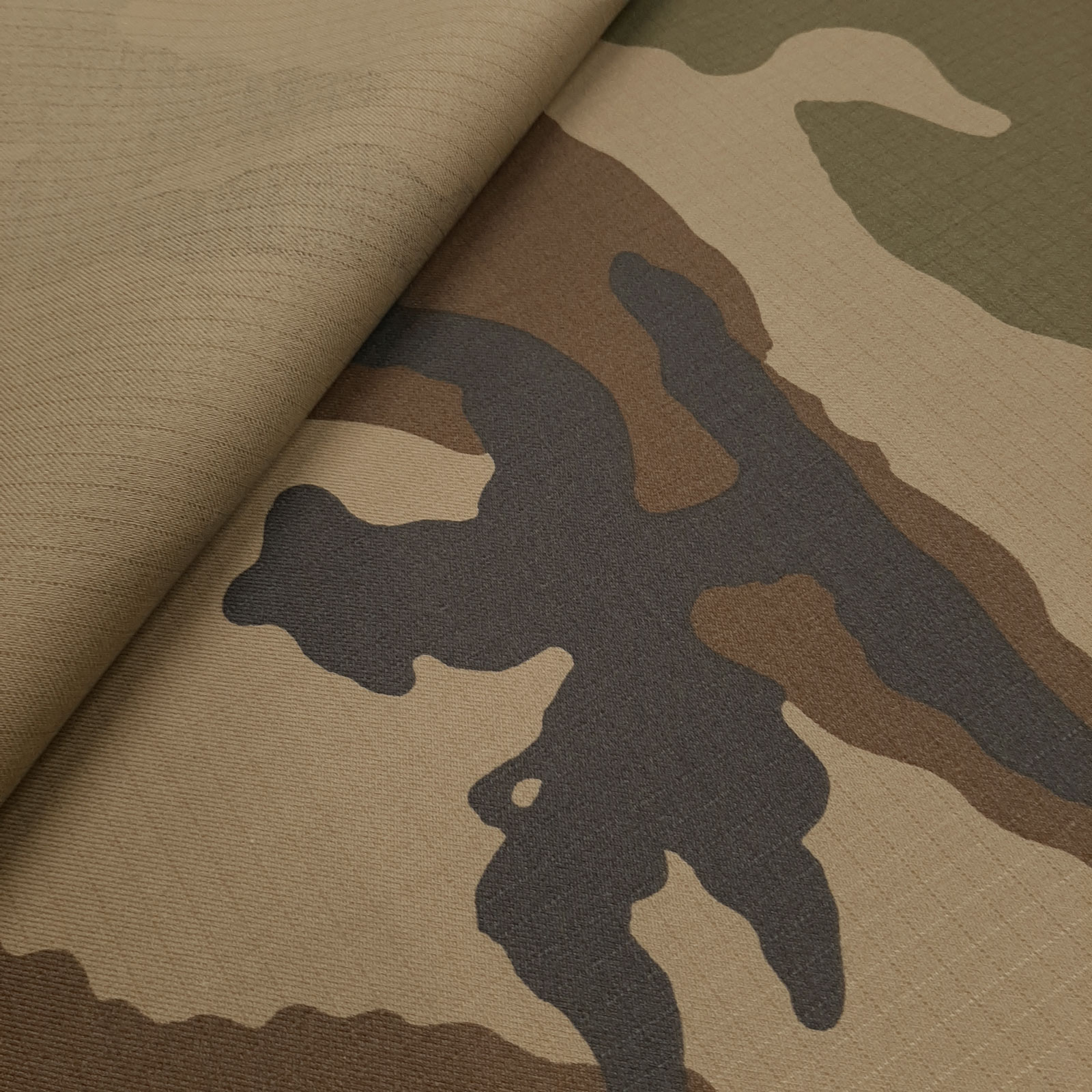 Aramid France Camouflage - Estampado de camuflaje Ripstop con UPF 50+