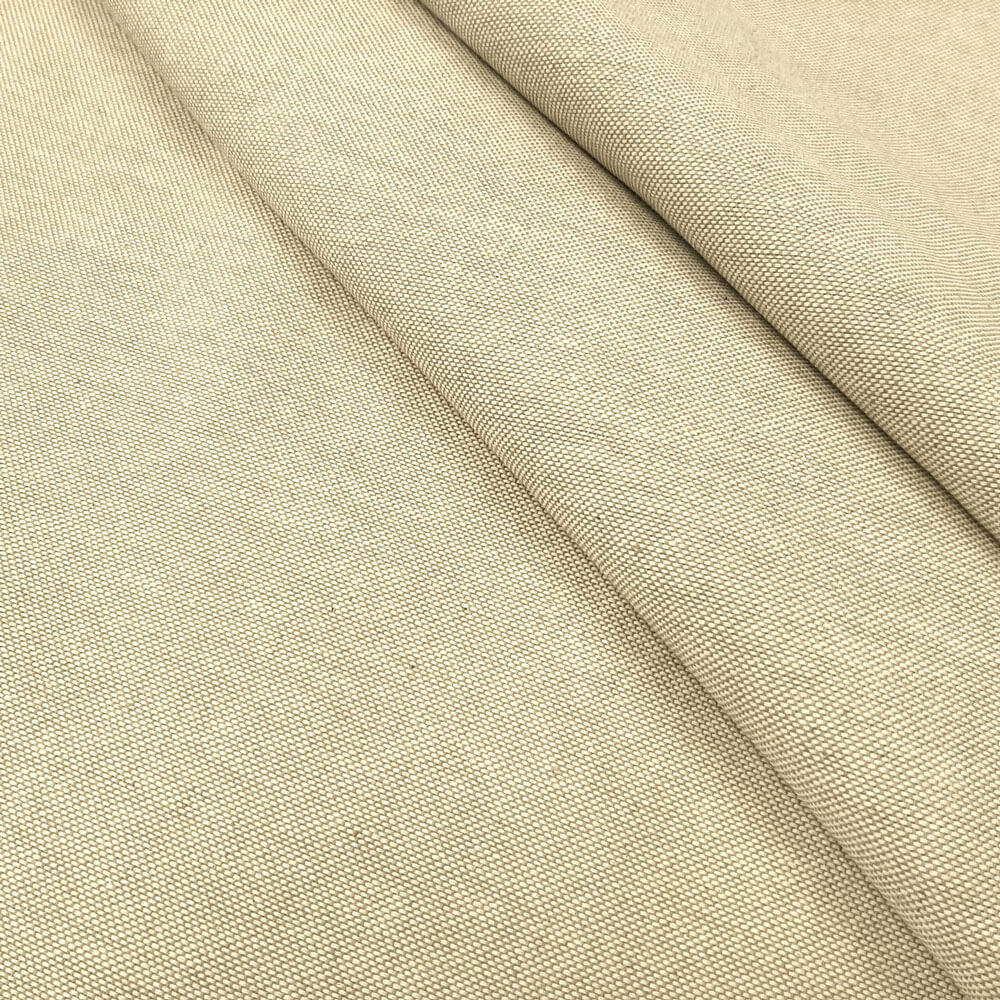 Jael - Mezcla de lino y algodón - Natural (Ancho extra: 280 cm)