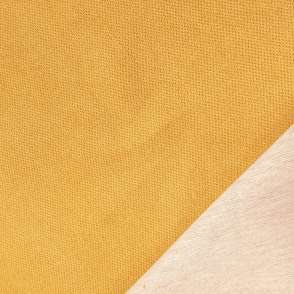 Deluxe - tejido de tapicería Öko-Tex® de alta calidadur - Cúrcuma