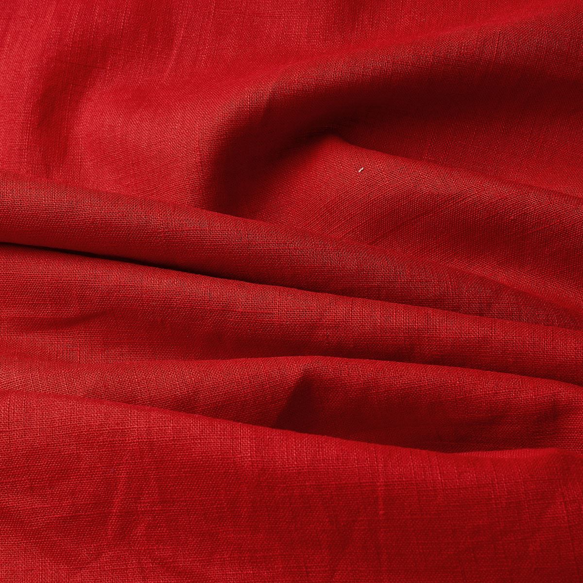Lino natural – Lino puro (rojo rubí)