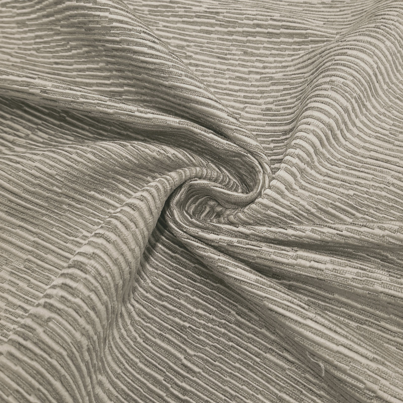 Sahco® Costes - tela de tapicería de diseño con seda – Plata