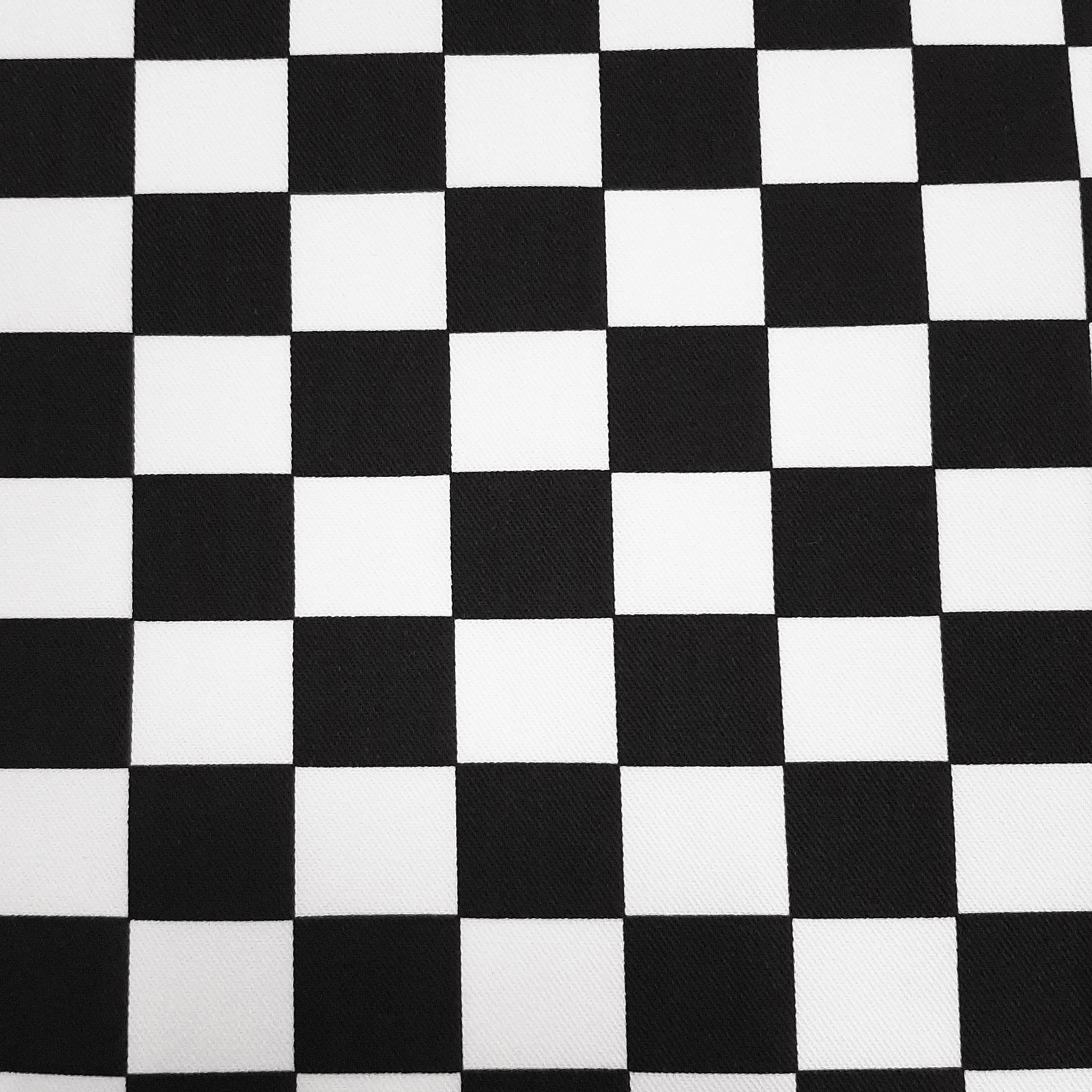 Cuadro - Tela estampada a cuadros - blanco y negro