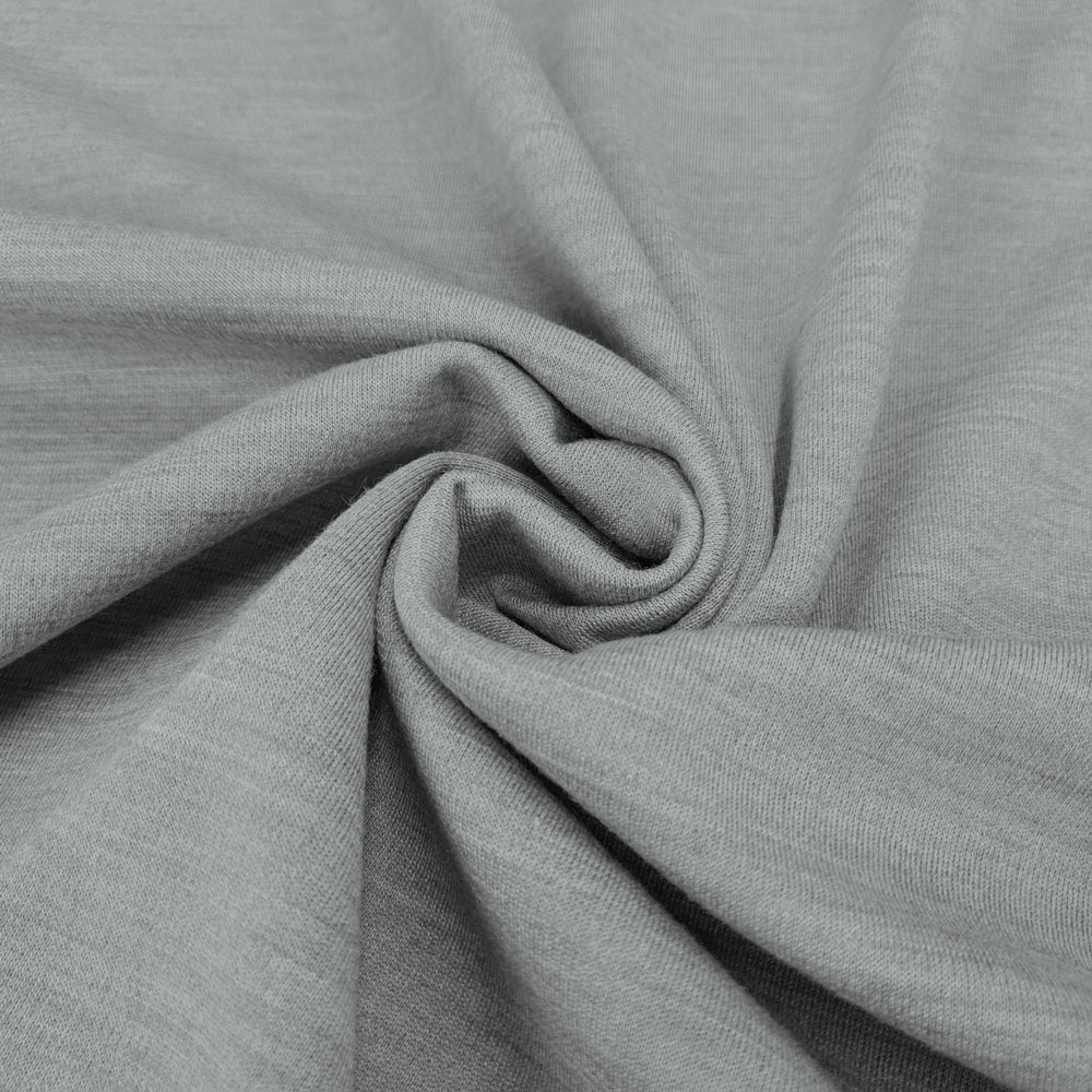 Said - Jersey interlock con lana merino - gris-melange