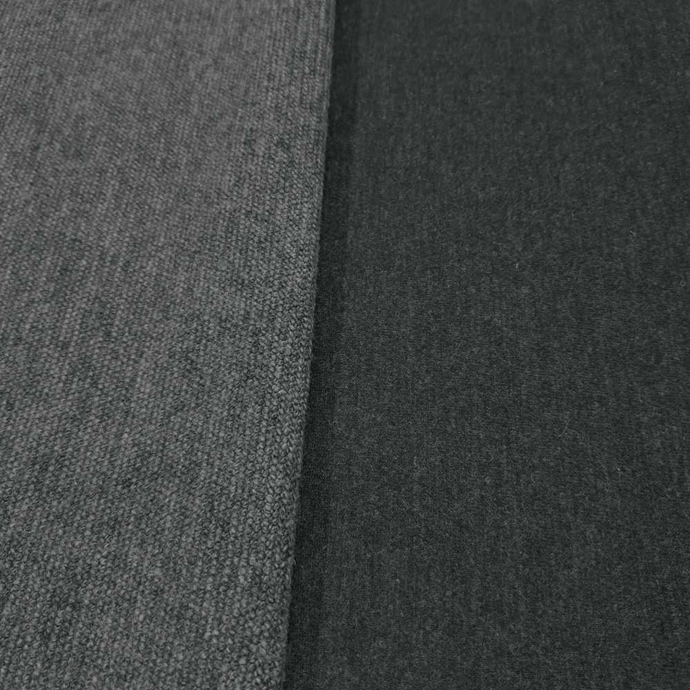 Firas - Jersey de lana doble faz - gris-melange