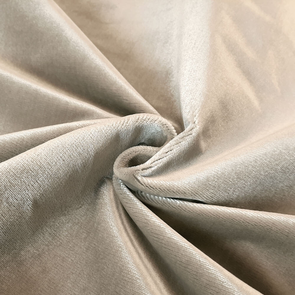 Sahco® Devon 2271 - Tejido de terciopelo para tapicería - 100% seda - White Gold