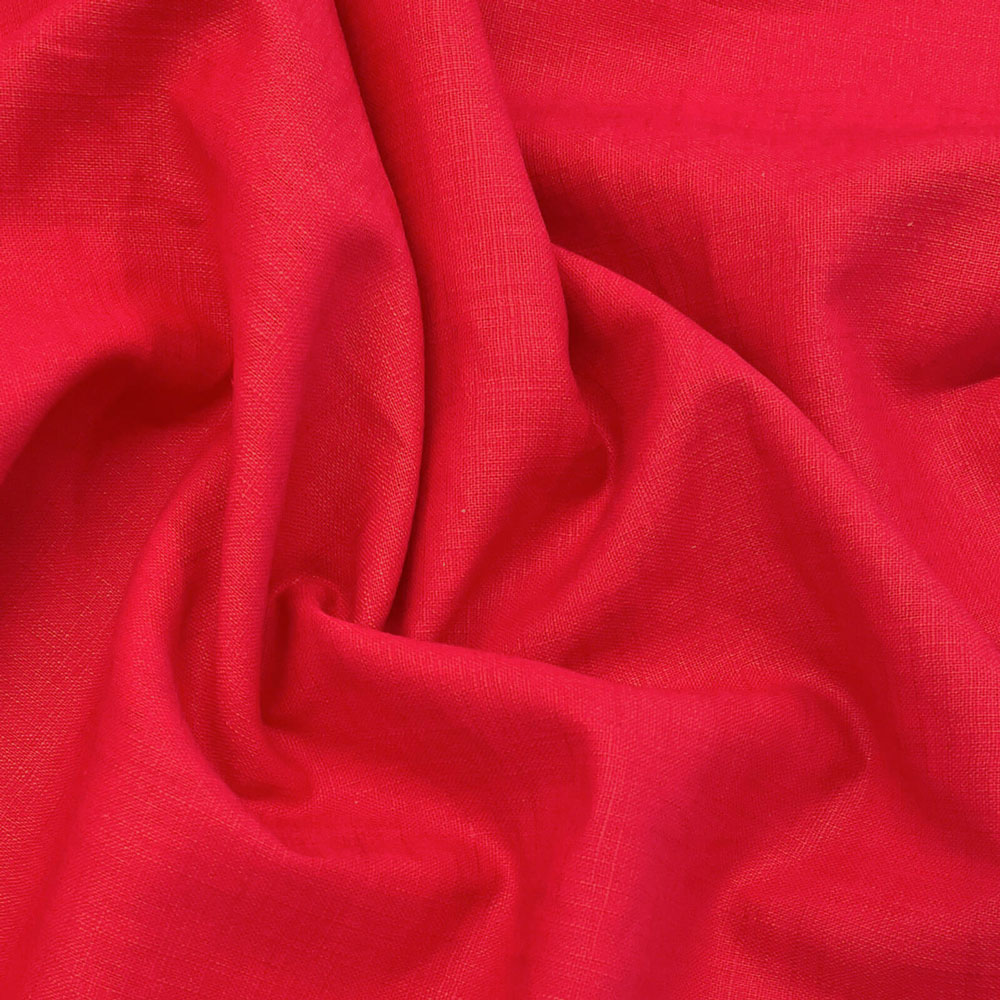 Holmar – Tela de lino - Rojo Intenso
