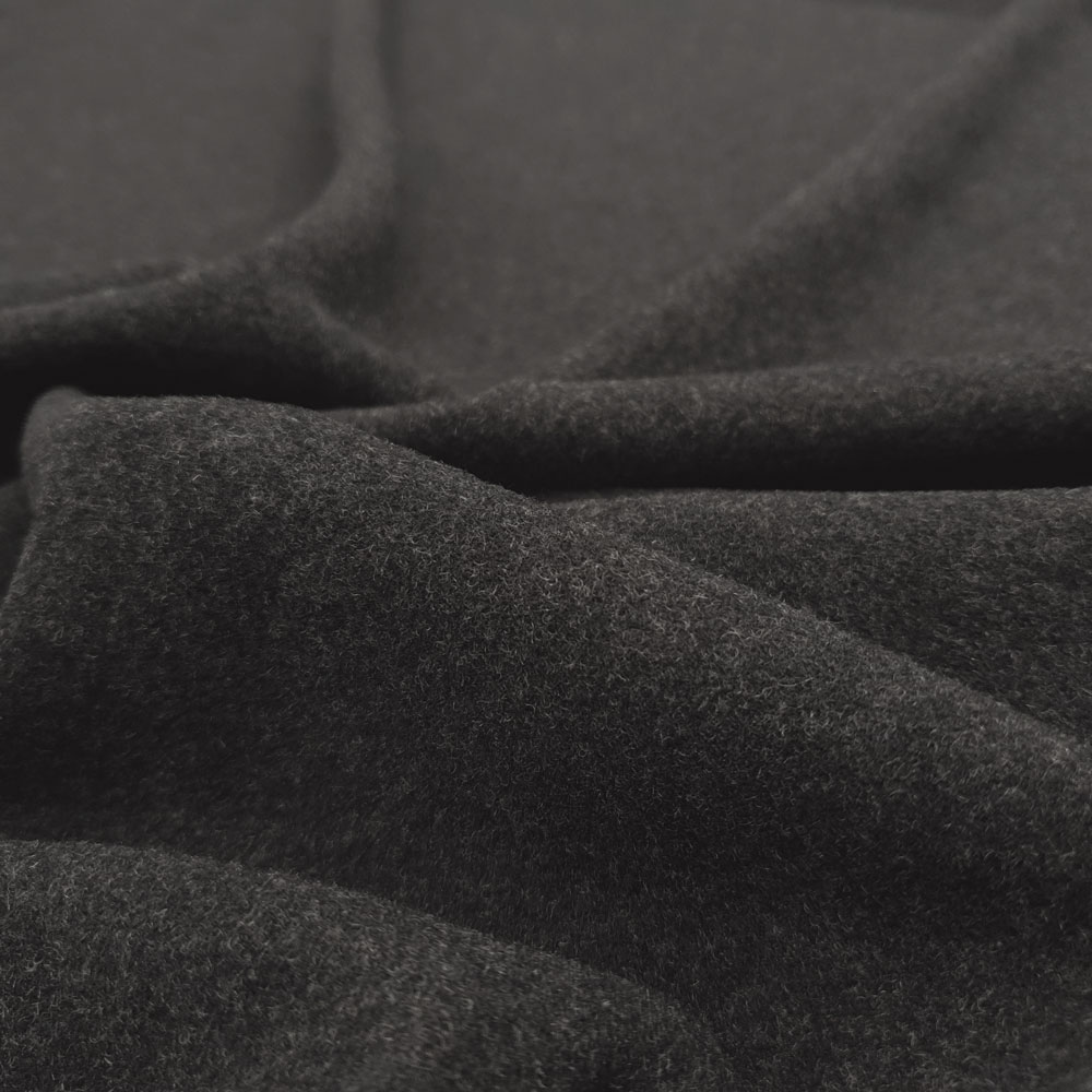 Cornel - Terciopelo de lana merina y cachemira - Gris oscuro melange