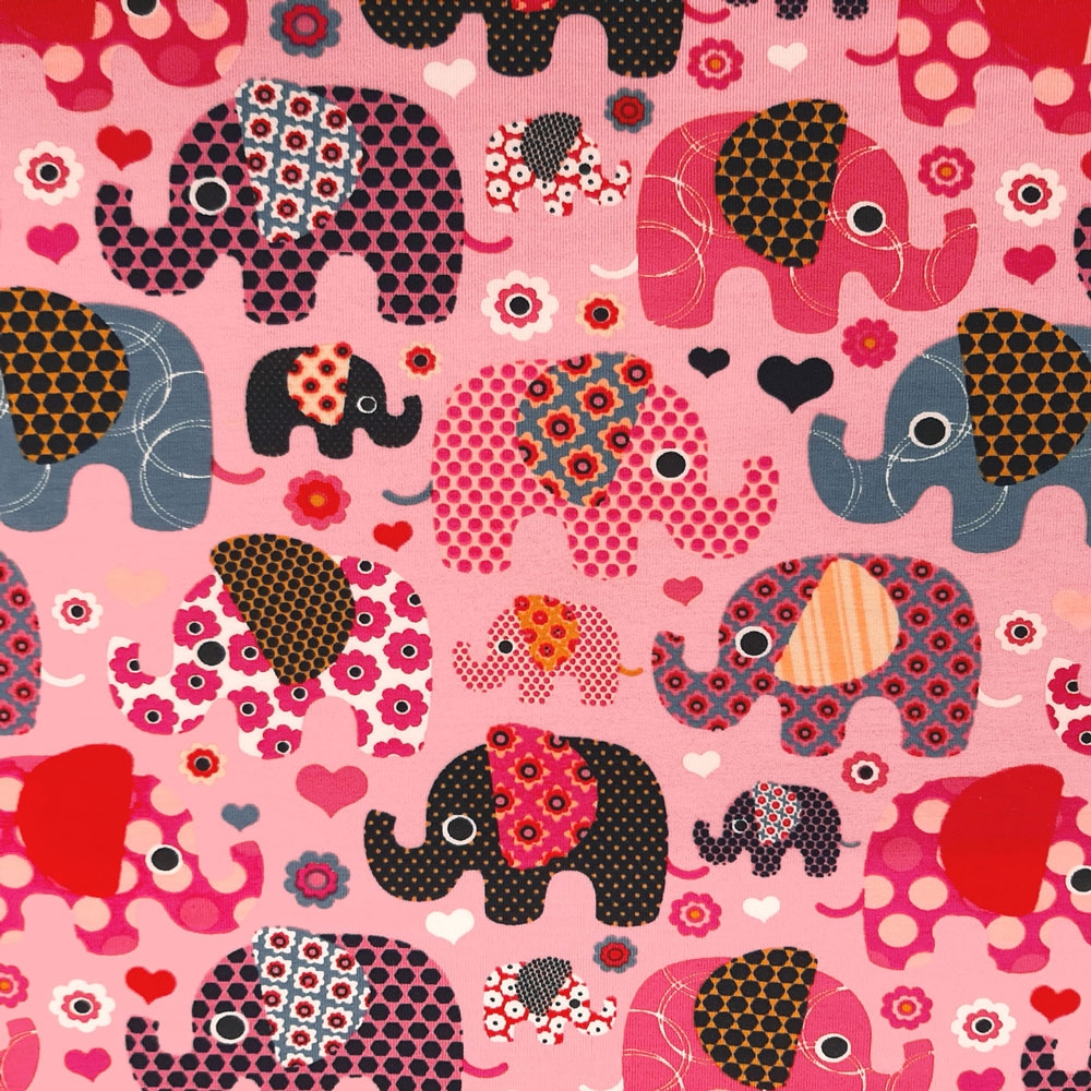 Elefante - Jersey de algodón - Rosa