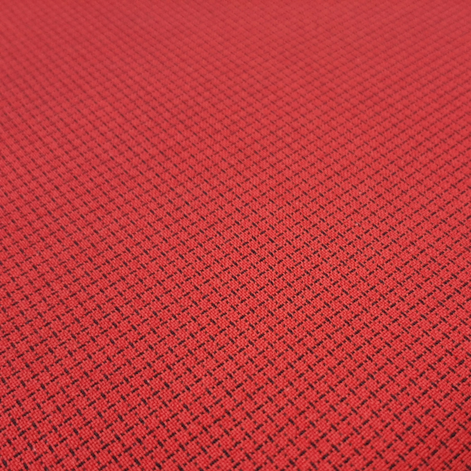 Cleo - Softshell con cuadros tejidos - Ignífugo - Rojo