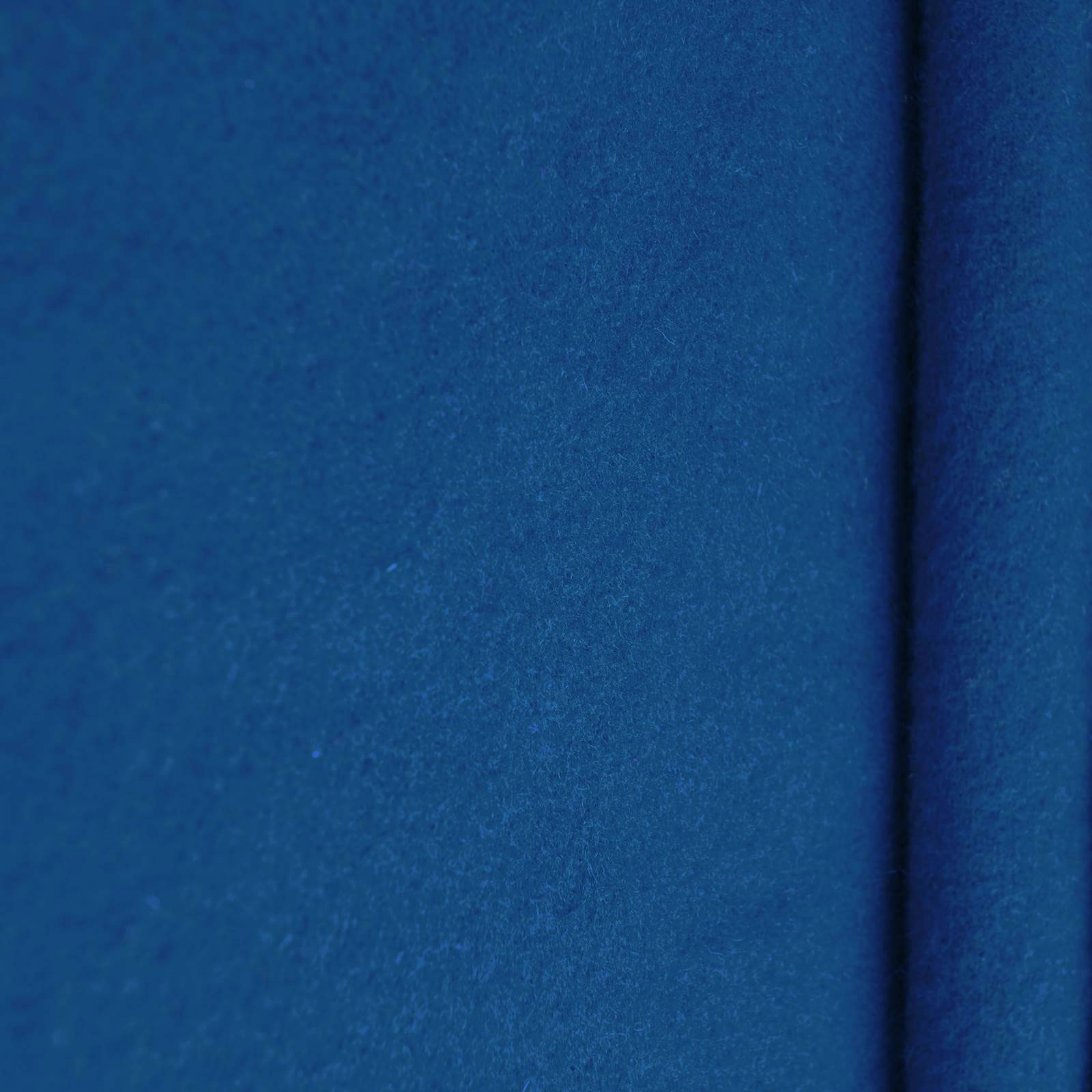 GABY - Cortinas y telas decorativas de lana, terciopelo de lana - azul real