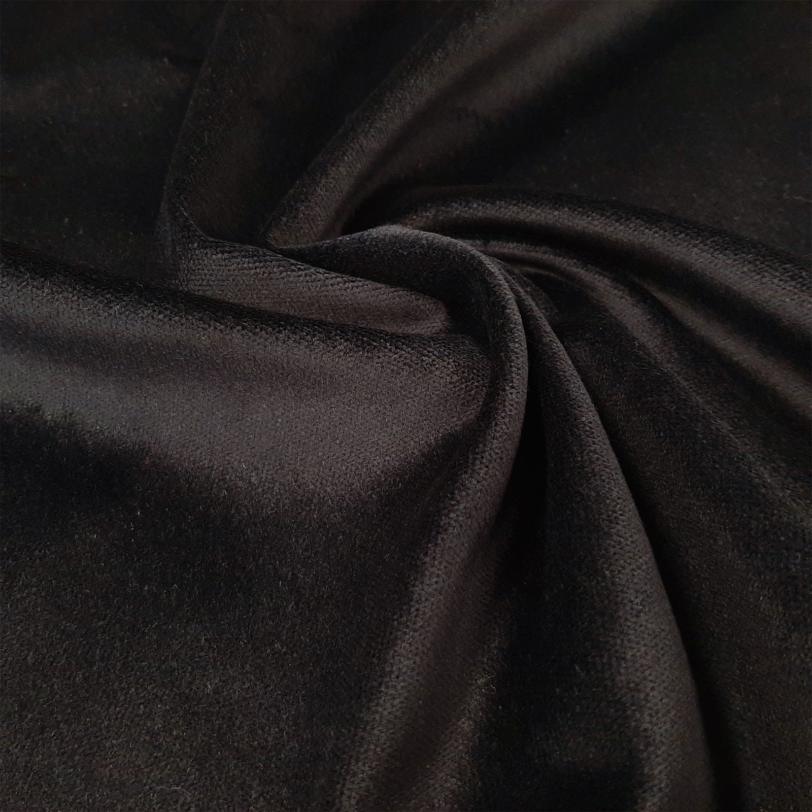Franz - Terciopelo de confección / terciopelo de algodón - negro