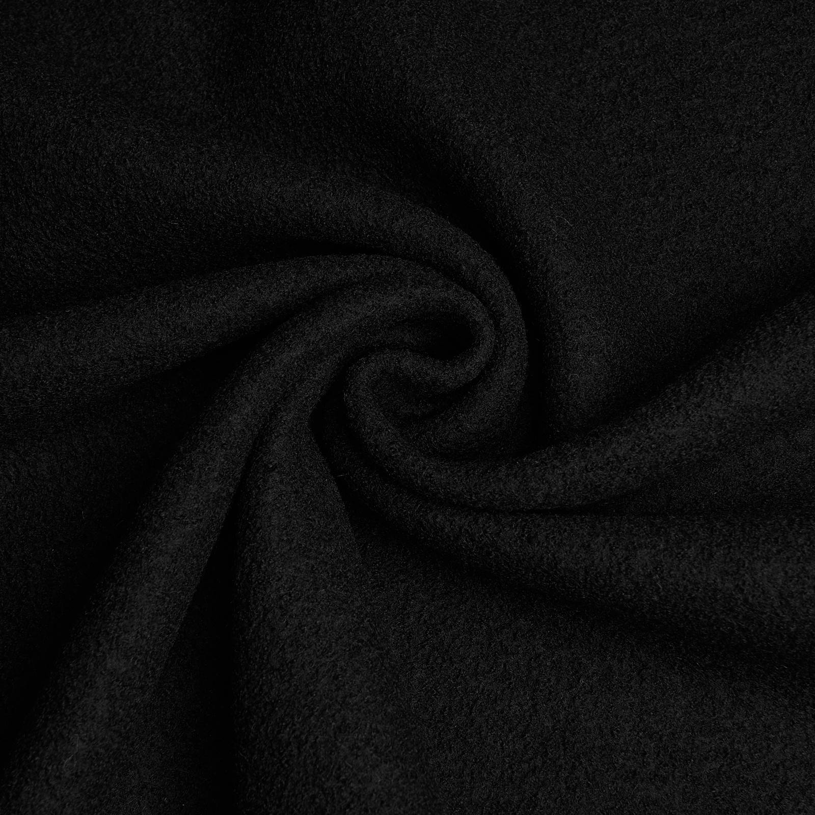 Fabian - tela de lana / loda cocida - 100% lana virgen (negro)