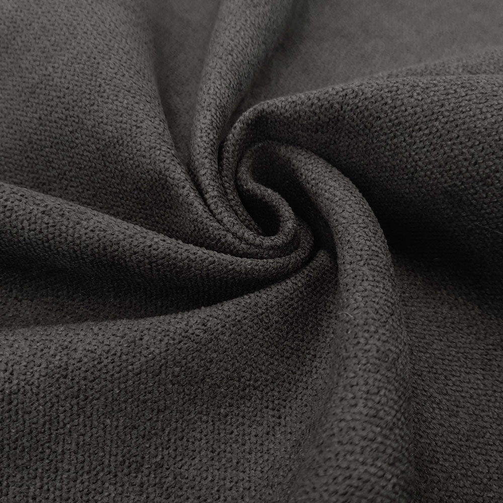 Deluxe - tejido de tapicería Öko-Tex® de alta calidad - Antracita