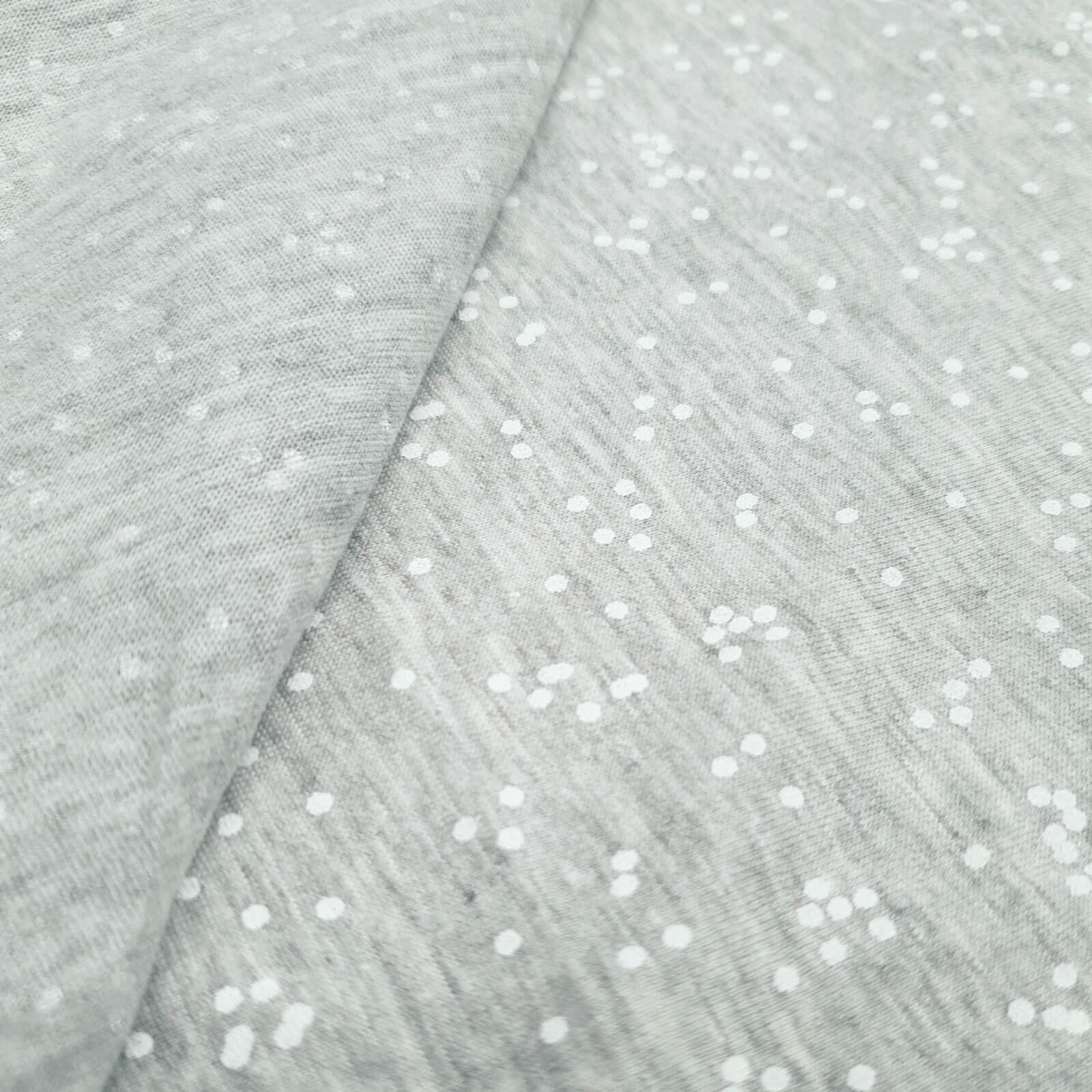 Varda - Jersey de algodón con lunares - gris-melange