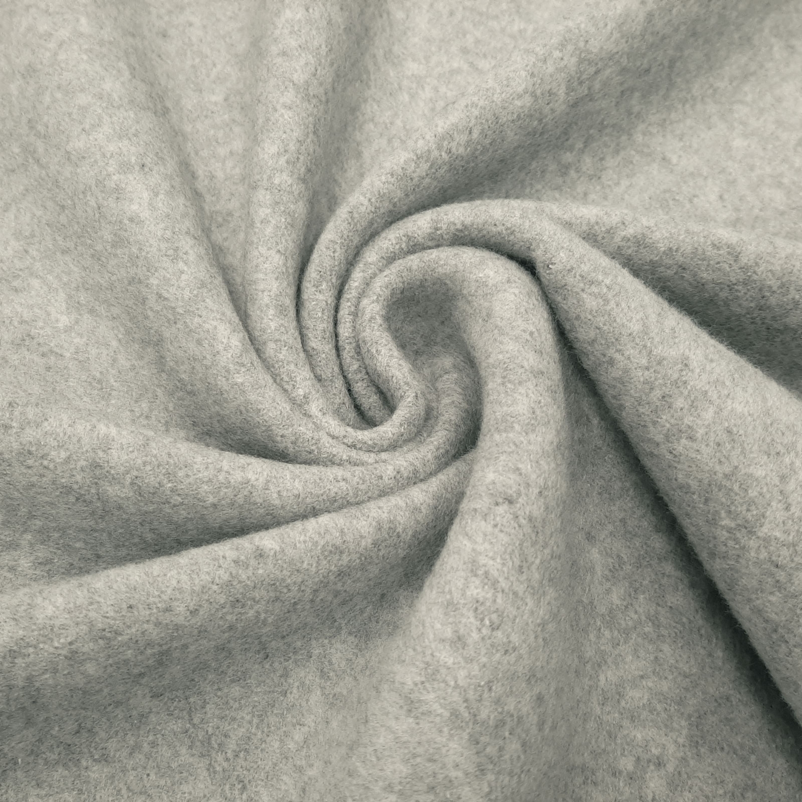Organic Cotton Fleece - vellón de algodón de alta calidad - algodón orgánico - Gris Claro-Mezclado