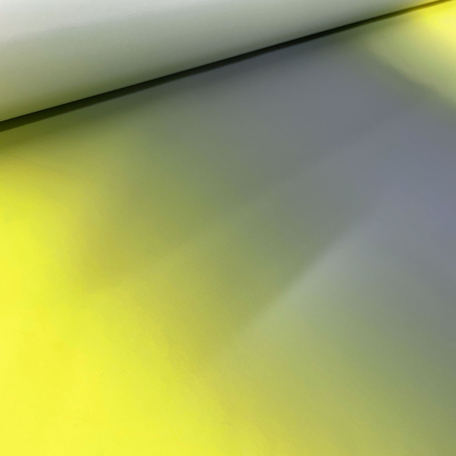 Jaro - Tejido reflectante - amarillo neón/plata - por 10cm