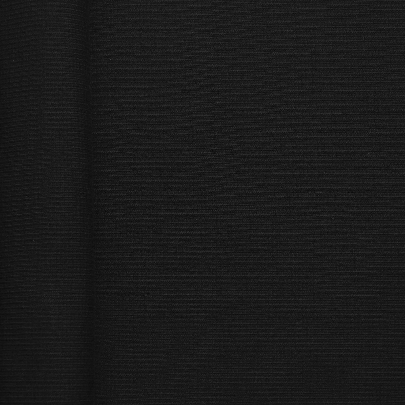 Puño de punto - Tejido cilíndrico (negro) - por 10 cm